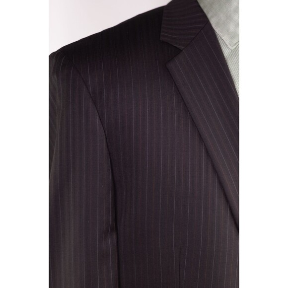 mens Brown Striped JOSEPH & FEISS blazer jacket sport suit coat classic fit 44R - Picture 6 of 11